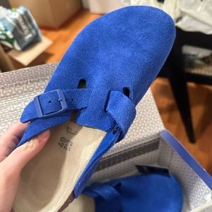 Birkenstock Boston ultra blue great condition
